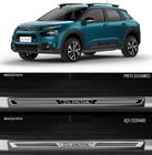 Jogo Soleira Premium Elegance Citroen C4 Cactus 2018 em Diante - 4 Portas ( Vinil + Resinada 8 Peças ) - NP Adesivos