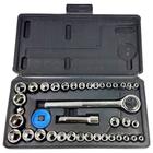 Jogo Soquetes Sextavado com Catraca Reversível 40 peças Fertak