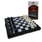 Zdcdy Conjunto de xadrez de madeira, conjunto de xadrez portátil dobrável  com armazenamento interno, para crianças, adultos, família, jogos casuais,  45 cm