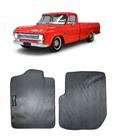 Jogo Tapete Borracha Chevrolet C-10 Cabine Simples 1974 a 1981 com Logo Bordado-800.314