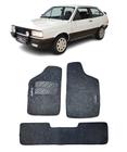 Jogo Tapete Carpete Volkswagen Gol GTS 1991 A 1994 Com Logo Bordado Grafite-100.344GRF