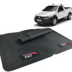 Jogo Tapete Strada Working Borracha com Logo Fiat