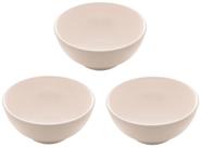 Jogo Tigela Bowl Porcelana Clean Branca 350ml 3 Unidades - Lyor
