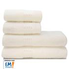 Jogo Toalhas 4 Peças Banho e Rosto 100% Algodão Prisma Lisa Dohler