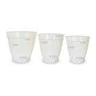 Jogo Vasos Rattan 3d Flor Planta Casa Jardim 3 Tamanhos P, M, G