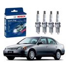 Jogo Velas Bosch Civic 1.7 16v 2001 A 2005