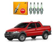 Jogo velas ignição ngk fiat strada 1.4 8v 2013 a 2016