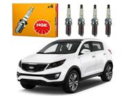 Jogo velas ignição ngk kia sportage 2.0 16v 2010 a 2014