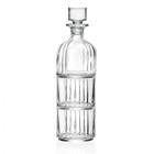 Jogo Whiskeira Licoreira de Cristal para Whisky Licor Armazenamento Bebidas Decanter Decoração 340ml e Copos 360ml 3 peças