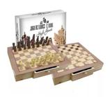 Tabuleiro de xadrez Luxo A Grande Batalha Inglesa Verito - Jogo de Dominó,  Dama e Xadrez - Magazine Luiza