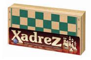 Jogo Xadrez Madeira 32 Peças Estimula Raciocínio - 33374