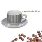 Jogo Xicaras cafe expresso De Porcelana 90 ml lisboa