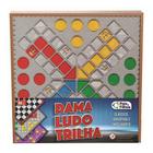 Ludo Dama Trilha 3 Jogos - papelariamalibu