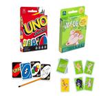 Jogo Uno + Mico + Rouba Monte Kit de Jogos