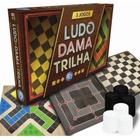 Jogos Didaticos Tabuleiro 3 Em 1 Ludo Dama Trilha Infantil