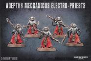 Jogos Workshop 99120116009" Warhammer 40.000" Adeptus Mechanicus Electro-Priests Action Figure, Preto