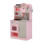 Jogue Kitchen Teamson Kids Little Chef Florence Pink com cinza