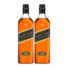 Johnnie Walker Black Label Blended Scotch Whisky 2x 1000ml