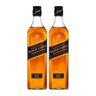 Johnnie Walker Black Label Blended Scotch Whisky 2x 750ml