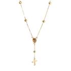 Joia Religiosa Terço de ouro 18k 50cm - Elegancy Joias