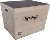 Jump Box/ Plyo Box Exercício Funcional 3X1 12' 30X45X35 Cm - Strongfit