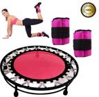 Jump Pink Profissional Cama Elástica + Caneleira2 Kg Pink