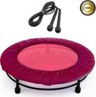 Jump Rosa Profissional Mini Cama Elástica +Corda +Capa Rosa