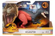Jurassic World Dominion Megaraptor 35cm Roar Strikers Articulado Com Som Mattel E Nf