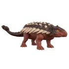 Jurassic World Dominion Roar Strikers Ankylosaurus Dinosaur Action Figure with Roaring Sound and Attack Action, Toy Gift Physical & Digital Play - Mattel