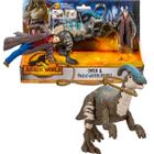 Jurassic World - Mini Boneco Owen + Dinossauro Parasaurolophus - Mattel GWM29