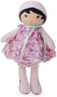 Kaloo Tendresse Minha primeira boneca de tecido Fleur K 10" Figura de pelúcia macia em vestido floral rosa e bloomers com máquina facial bordada segura bebê lavável para idades 0+