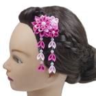 Kanzashi - Presilha Para Cabelo - Arranjo Mini Gérbera.