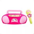Karaoke Boombox infantil Hello Kitty Candide Brinquedo Musical