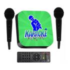 Karaokê Party Box Verde +2 Microfones +De 1000 Músicas Videoke (Com Pontuação)