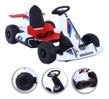 Kart Eletrico com Controle 12V Branco Bandeirante