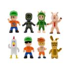 Kawaii Anime 8 Pçs Tropeçar Caras Figuras De Ação Pvc Jogo Modelo Estátua Conjunto Criança Presente