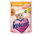 Kelcat Alimento Úmido Sachê Frango com Brócolis e Linhaça 85g - Kelco