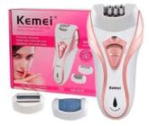 Kemei 3 em 1 Depilador Recarregável KM-3010 Bivolt