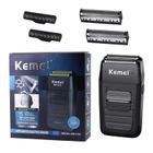 Kemei Km-1102 Recarregável Sem Fio Barbeador Para Homens