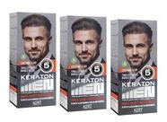 Kert Kit 3 Tonalizante Keraton Men Cabelo, Barba e Bigode Castanho Claro