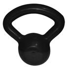 Kettlebell 8kg Emborrachado Preto Treinamento Funcional Mega Peso