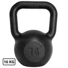 Kettlebell de Ferro Fundido Pintado 16 Kg Preto