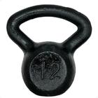 Kettlebell de Ferro Fundido Pintado Alça Longa - 12 Kg