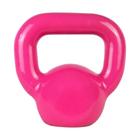 Kettlebell Emborrachado 4kgs Rosa Academia Treino Fitness Musculação 1 Fit