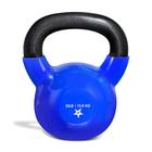 Kettlebell Yes4All 16 kg revestido de vinil, ferro fundido, azul