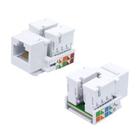 Keystone rj45 femea  branco  cat5e chip sce unidade