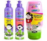 Kids Cabelos Lisos Shampoo + Condicionador e Finalizador Bio Extratus
