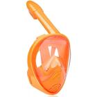 Kids Snorkel Mask Full Face, 180 Degree Panoramic View Snorkeling Set (Laranja) - HTTN