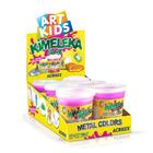 Kimeleka Slime Art Kids metálica 180g - Rosa 672 - 6 Unidades - Acrilex