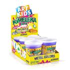 Kimeleka Slime Art Kids metálica 180g - Violeta 673 - 6 Unidades - Acrilex